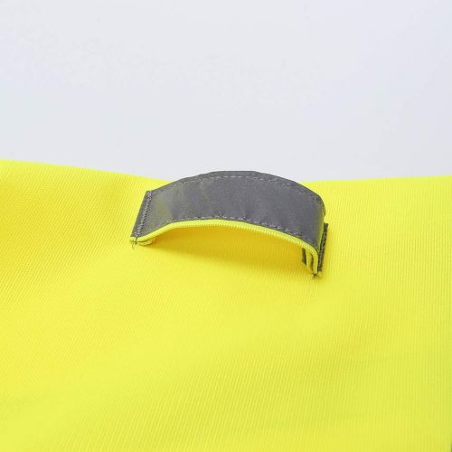  A-SAFETY Dog Safety Reflective Vest -Hunting Waterproof Yellow Vest for Best Visibility at Day and Night with Claps, Connectors Comfortable Adjustable Size, Yellow, XS S M L XL
