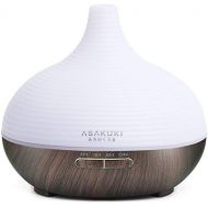 [아마존 핫딜] [아마존핫딜]ASAKUKI 300ML Premium, Essential Oil Diffuser, Quiet 5-In-1 Humidifier, Natural Home Fragrance Diffuser with 7 LED Color Changing Light and Easy to Clean