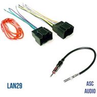 [아마존베스트]ASC Audio Car Stereo Radio Wire Harness Plug and Antenna Adapter for some Buick Chevrolet GMC Pontiac Saturn Vehicles - Compatible Vehicles Listed Below