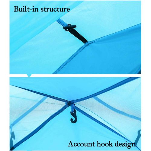  ASDAD Camping Tent,Automatic Pop-up Tent For3-4 Person Double Layer Waterproof Anti-Uv 4 Season Easy to Set Up for Festival/Family/Beach/Holiday/Travel/Hiking/Camping