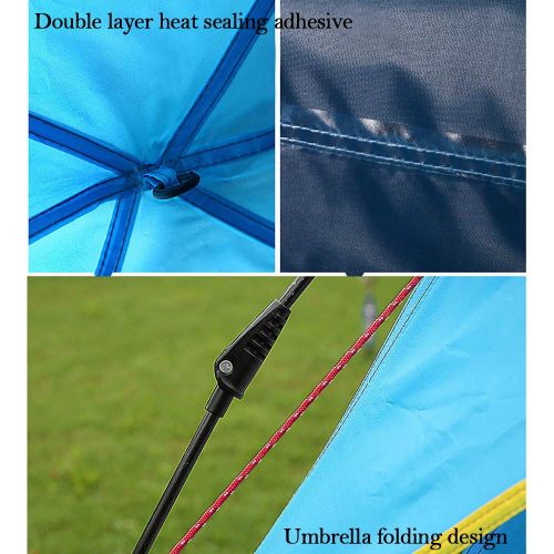  ASDAD Camping Tent,Automatic Pop-up Tent For3-4 Person Double Layer Waterproof Anti-Uv 4 Season Easy to Set Up for Festival/Family/Beach/Holiday/Travel/Hiking/Camping