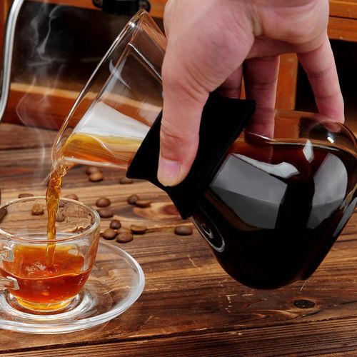  Kaffeebereiter Kaffeekanne,ASHATA 400ML Pour-Over Kaffeezubereiter Manuelle Kaffeebereiter,Pour Over Kaffeemaschine Glas Kaffeekanne mit Edelstahlfilter fuer Aufbruehen des Kaffees