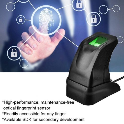  [아마존베스트]ASHATA USB Fingerprint Reader, USB Fingerprint Sensor Optical Fingerprint Scanner, Mini Biometric Fingerprint Reader Fingerprint Reader for Computer PC Home Office