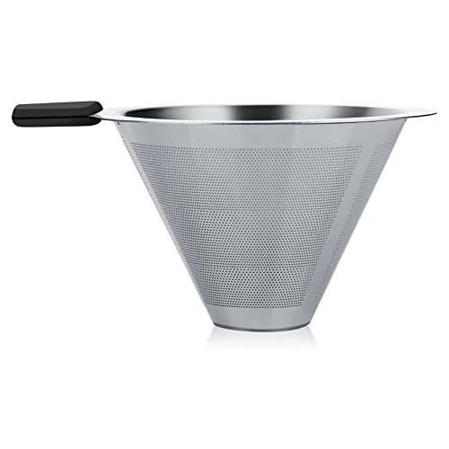  Kaffeebereiter Kaffeekanne,ASHATA 400ML Pour-Over Kaffeezubereiter Manuelle Kaffeebereiter,Pour Over Kaffeemaschine Glas Kaffeekanne mit Edelstahlfilter fuer Aufbruehen des Kaffees