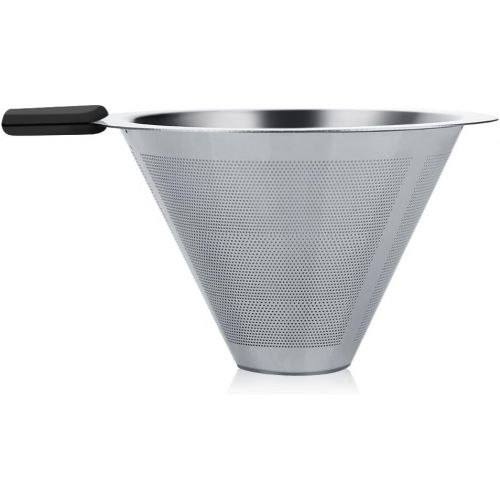  Kaffeebereiter Kaffeekanne,ASHATA 400ML Pour-Over Kaffeezubereiter Manuelle Kaffeebereiter,Pour Over Kaffeemaschine Glas Kaffeekanne mit Edelstahlfilter fuer Aufbruehen des Kaffees