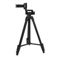 ASHATA Photography Tripod,Lightweight Portable 4-Sections Camera Tripod with Three-Dimensional PTZ,Fliptype Foot Tube,Phone Clip,1/4In Screw,for SLR Cameras/Phones