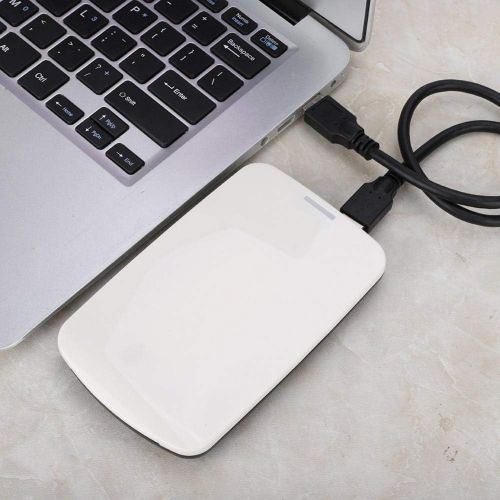 ASHATA USB2.0 Mobile Hard Disk Box,Lightweight and Simple in Appearance,2 TB Portable External HDD Enclosure,480mbps Ultra-high Speed Transmission,for 2.5 inch SATA