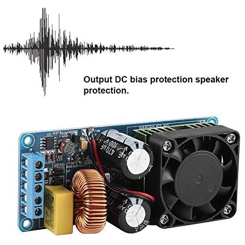  [아마존베스트]-Service-Informationen ASHATA IRS2092S Digital Audio Stereo Amplifier Mono Channel Digital Amplifier Class D HiFi Power Board 500 W Digital Audio Amplifier Stereo Board Module
