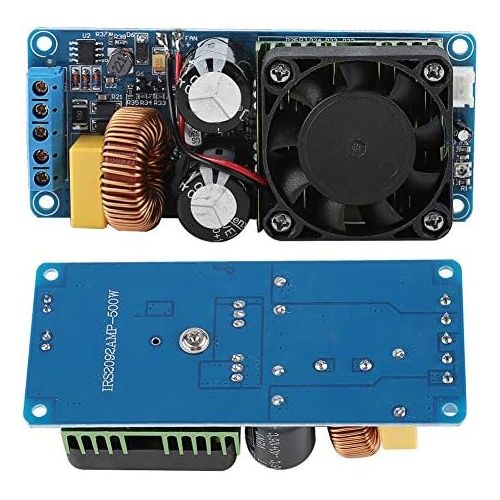  [아마존베스트]-Service-Informationen ASHATA IRS2092S Digital Audio Stereo Amplifier Mono Channel Digital Amplifier Class D HiFi Power Board 500 W Digital Audio Amplifier Stereo Board Module