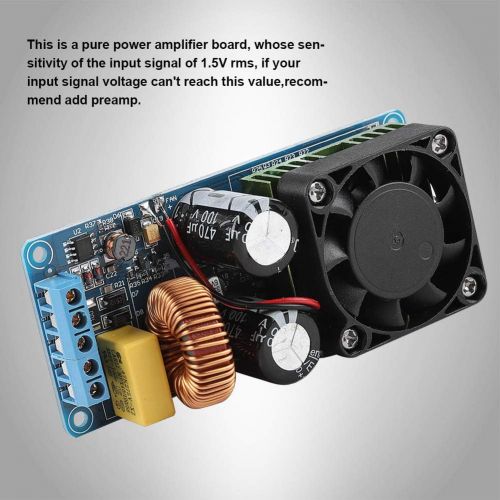  [아마존베스트]-Service-Informationen ASHATA IRS2092S Digital Audio Stereo Amplifier Mono Channel Digital Amplifier Class D HiFi Power Board 500 W Digital Audio Amplifier Stereo Board Module