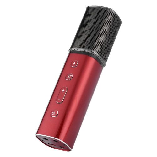  ASHATA Mini Small Phone, Mic Wireless Karaoke Microphone for Android and iPhone