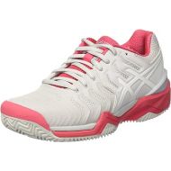 ASICS Gel-Resolution 7 Clay Womens Tennis Shoes E752Y Sneakers Trainers (UK 4 US 6 EU 37, Grey White red 9601)