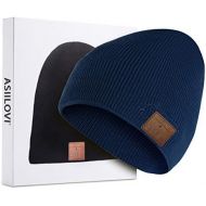 [아마존 핫딜] [아마존핫딜]ASIILOVI Bluetooth Beanie, Bluetooth 5.0 Wireless Knit Winter Hats Cap with Detachable Built-in Mic and HD Stereo Speakers for Outdoors Family & Gift-Unisex (01-Blue)