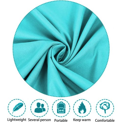  ASOOX Sleeping Bag Liner Premium Comfortable Camping Sheet Sleeping Bag Sack Travel Sack Lightweight Compact Travel Sheets for Hotel Travel Backpacking Hiking with Storage Bag