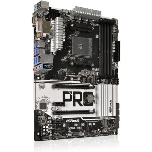  ASRock Socket AM4 AMD Promontory X370 DDR4 Quad CrossFireX SATA3&USB3.1 M.2 A&GbEATX Motherboard (X370 PRO4)