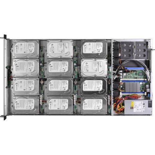  ASRock Intel Avoton C2750DDR3V&2GbE 1U Rackmount Server Barebone System 1U12LW-C2750