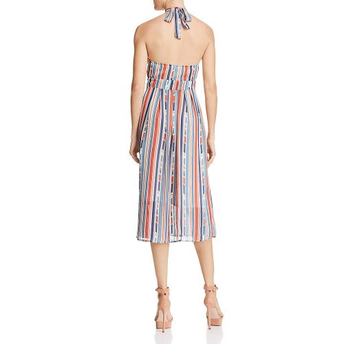  ASTR the Label Gemma Striped Halter Dress