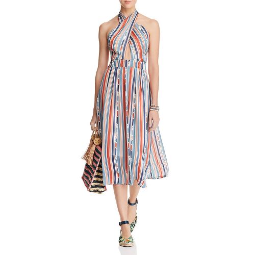  ASTR the Label Gemma Striped Halter Dress