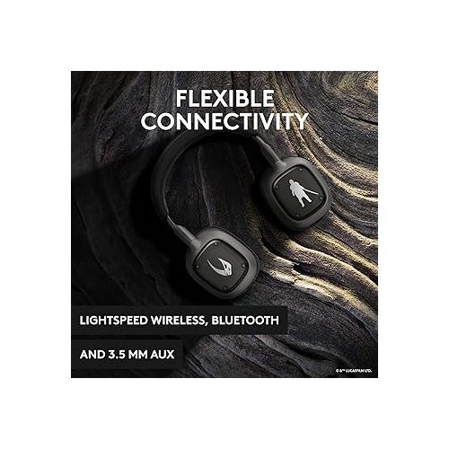  Logitech Astro A30 Lightspeed Wireless Gaming Headset for Xbox- Bluetooth, 2.4Ghz, Built-In & Detachable Mic, USB-C, 3.5mm, for Xbox Series X|S, Switch, PC - The Mandalorian Edition