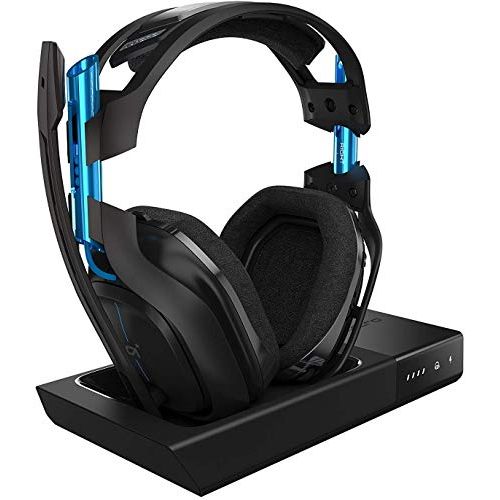  ASTRO Gaming A50 Wireless Dolby Gaming Headset for PlayStation 4 & PC - Black/Blue (2017 Model)