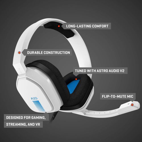  [아마존베스트]ASTRO Gaming ASTRO A10 Gaming Headset for PlayStation - PlayStation 5, PlayStation 4 - White