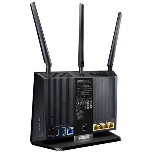 아수스 ASUS RT-AC68U 801.11abgnac 1300mbps Dual-Band Wireless-AC1900 Gigabit Router