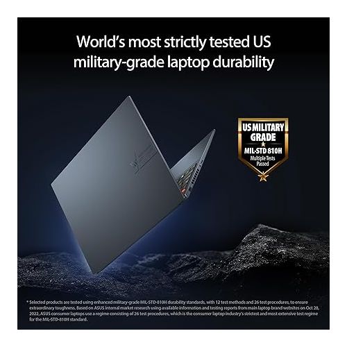 아수스 ASUS VivoBook Pro 16 Laptop, 16” Display, Intel Core i9-13900H CPU, NVIDIA® GeForce® RTX™ 4060 GPU, 16GB RAM, 1TB SSD, Windows 11 Home, Quiet Blue, K6602VV-AS96