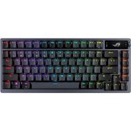 ASUS ROG Azoth 75% Wireless DIY Custom Gaming Keyboard, OLED Display, Gasket-Mount, Three-Layer Dampening, Hot-Swappable Pre-lubed NX Brown Switches & Keyboard Stabilizers, ABS Keycaps, RGB-Black