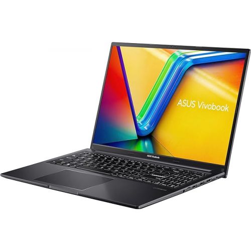 아수스 ASUS VivoBook 16 Laptop, 16” WUXGA (1920 x 1200) 16:10Display, AMD Ryzen 7 7730U CPU, AMD Radeon™ Graphics, 8GB RAM, 1TB SSD, Fingerprint Sensor, Windows 11 Home, Indie Black, M1605YA-ES74