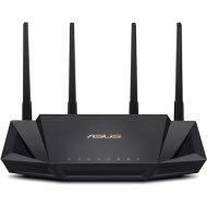 ASUS RT-AX3000 Ultra-Fast Dual Band Gigabit Wireless Router - Next Gen WiFi 6, Adaptive QoS, and AiProtection by Trend Micro | 1x WAN, 4x 1G LAN, 1x USB 3.0 - AiMesh Compatible