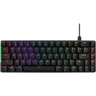 ASUS ROG Falchion Ace 65% RGB Compact Gaming Mechanical Keyboard, Lubed ROG NX Brown Switches & Switch Stabilizers, Sound-Dampening Foam, PBT Keycaps, Wired with KVM, Three Angles, Cover Case-Black