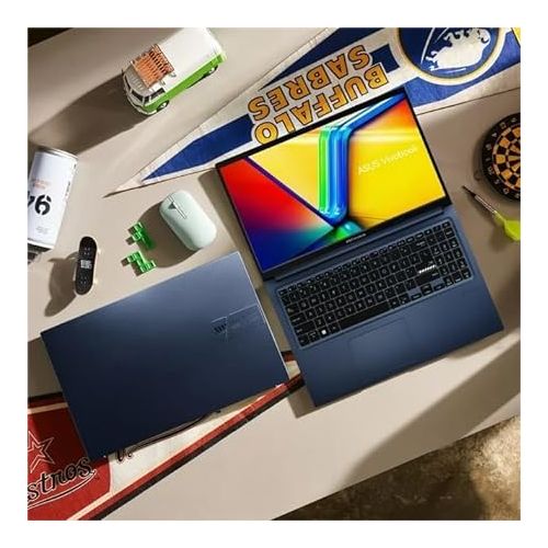 아수스 ASUS Vivobook 15, 15.6” FHD Touchscreen Laptop Computer, 12th Intel 10 Core i7-1255U, 40GB DDR4 RAM, 1TB SSD, Windows 11 Pro, Backlit & Full-Sized Keyboard, WiFi 6, USB-C, Webcam, Quiet Blue, PCM