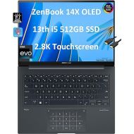 Asus ZenBook 14 14X OLED 14.5/inch QHD+(2880x1800)120HzTouchscreen(Intel 13th Gen i5-13500H(Beat i7-1250U),8GB RAM,512GB SSD)Business Laptop,NumberPad,Backlit,Webcam,IST HDMI,Win 11 Home Inkwell Gray