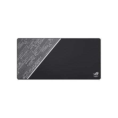 아수스 ASUS ROG Sheath Black Mouse Pad | Extra-Large Gaming Surface Mouse Pad | Pixel Precise Tracking | Anti-Fray Stitched Edges and Non-Slip Rubber Base (35.4 x 17.3 inches)