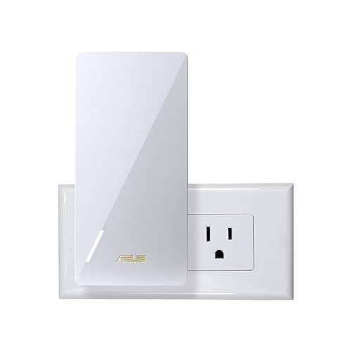 아수스 ASUS RP-AX58 AX3000 Dual Band WiFi 6 (802.11ax) Range Extender, AiMesh Extender for seamless mesh WiFi; works with any WiFi router