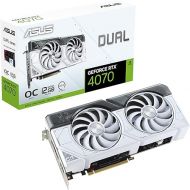 ASUS Dual GeForce RTX™ 4070 White OC Edition 12GB GDDR6X (PCIe 4.0, 12GB GDDR6X, DLSS 3, HDMI 2.1, DisplayPort 1.4a, 2.56-Slot Design, Axial-tech Fan Design, 0dB Technology, and More)