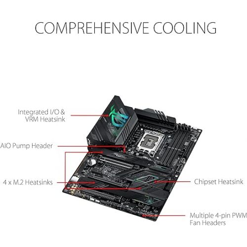 아수스 ASUS ROG Strix Z790-F Gaming WiFi 6E LGA 1700(Intel 14th&13th &12th Gen) ATX gaming motherboard(16 + 1 power stages,DDR5,four M.2 slots, PCIe 5.0,WiFi 6E,USB 3.2 Gen 2x2 Type-C with PD 3.0 up to 30W)