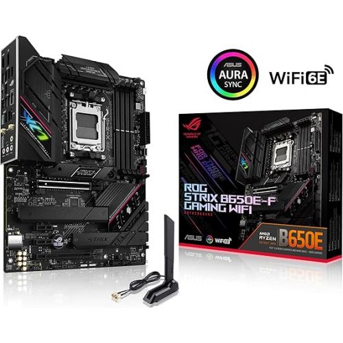 아수스 ASUS ROG Strix B650E-F Gaming WiFi AM5 (LGA1718) Ryzen 7000 Gaming Motherboard(12+2 Power Stages,DDR5,3xM.2 Slots,PCIe® 5.0,WiFi 6E,2.5G LAN,USB 3.2 Gen 2x2 Type-C® Port)