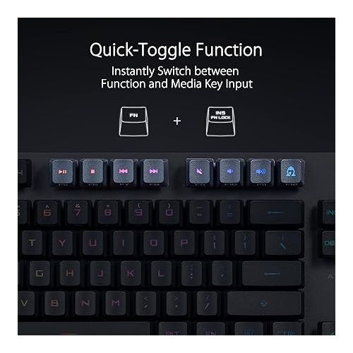 아수스 ASUS ROG Strix Scope RX TKL Wireless Deluxe - 80% Gaming Keyboard, Tri-Mode Connectivity (2.4GHz RF, Bluetooth, Wired), ROG RX Red Optical Mechanical Switches, PBT Keycaps, RGB, Wrist Rest, Black