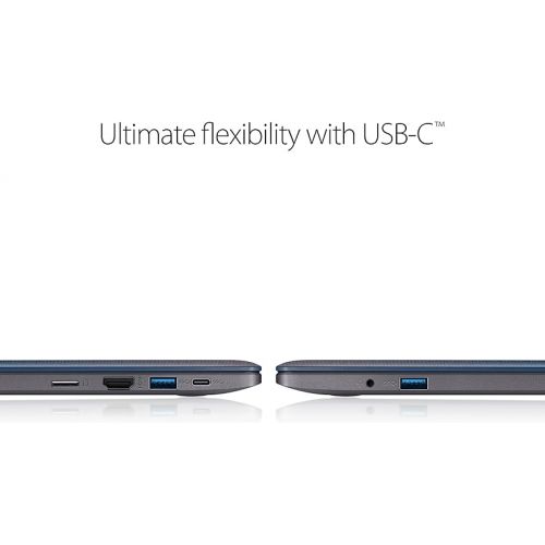 아수스 ASUS VivoBook L203MA Ultra-Thin Laptop, Intel Celeron N4000 Processor, 4GB LPDDR4, 64GB eMMC, 11.6” HD, USB-C, Windows 10 in S Mode (Switchable to Pro), L203MA-DS04, One Year of Microsoft Office 365