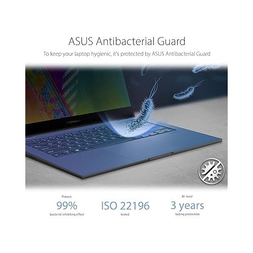 아수스 ASUS VivoBook Go 14 Flip Thin and Light 2-in-1 Laptop, 14” FHD Touch, Intel Pentium Silver N6000 CPU, UHD Graphics, 4GB RAM, 128GB eMMC, Fingerprint, Windows 11 Home S Mode, Quiet Blue, J1400KA-ES21T