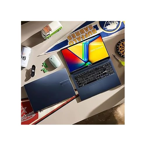 아수스 ASUS VivoBook 15 Business Laptop, 15.6” FHD Touchscreen Display, 12th Gen Intel 10-Core i7-1255U, 16GB RAM, 1TB NVMe SSD, Backlit KB, Webcam, Keypad, HDMI, WiFi 6, USB-C, SPS HDMI Cable, Win 11 Pro