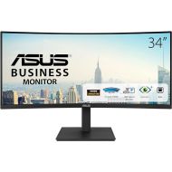 ASUS 34” Ultrawide Curved USB-C Docking Monitor (VA34VCPSN) - 21:9 QHD (3440 x 1440), 1500R Curvature, 100Hz, Adaptive Sync, USB Hub, RJ45, Eye Care, Frameless, VESA Wall Mountable, Height Adjustable