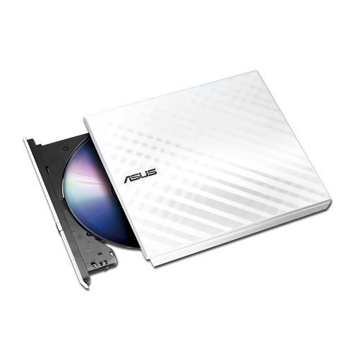 아수스 ASUS SDRW-08D2S-U/W 8X Slim External DVD+RW Optical Drive (White)