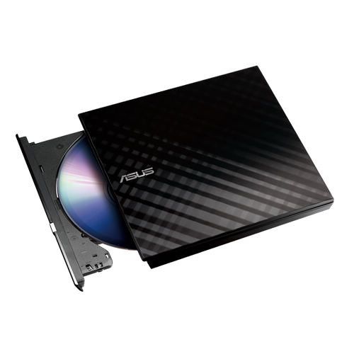 아수스 ASUS SDRW-08D2S-U/B 8X Slim External DVD+RW Optical Drive (Black)