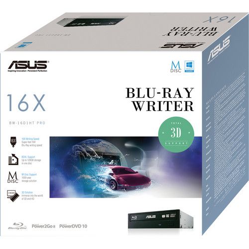아수스 ASUS BW-16D1HT Internal SATA 16X Blu-ray Disc Rewriter