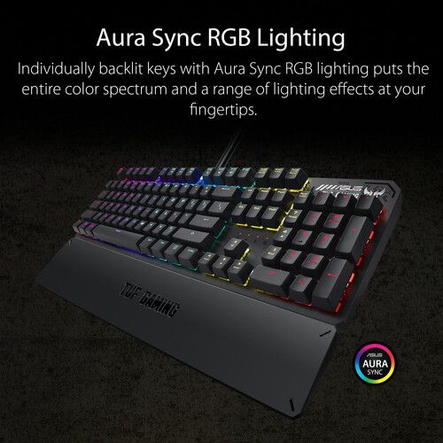 아수스 ASUS TUF Gaming K3 RGB Wired Mechanical Keyboard