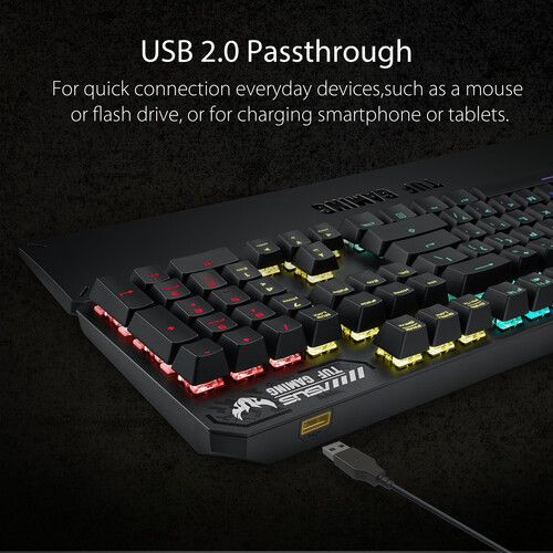 아수스 ASUS TUF Gaming K3 RGB Wired Mechanical Keyboard