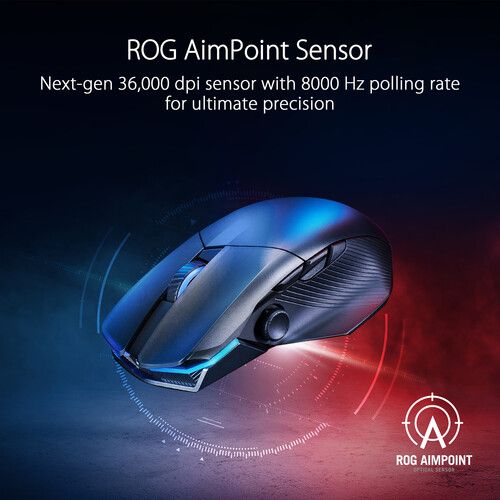 아수스 ASUS ROG Chakram X Origin Wireless Gaming Mouse (Black)