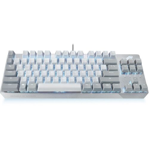 아수스 ASUS ROG Strix Scope NX TKL 80% Gaming Keyboard (Moonlight White, Brown Switches)